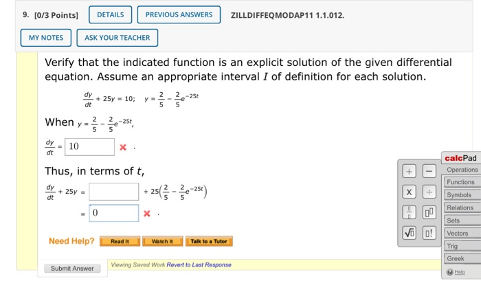 Solved 9. [0/3 Points) DETAILS PREVIOUS ANSWERS | Chegg.com