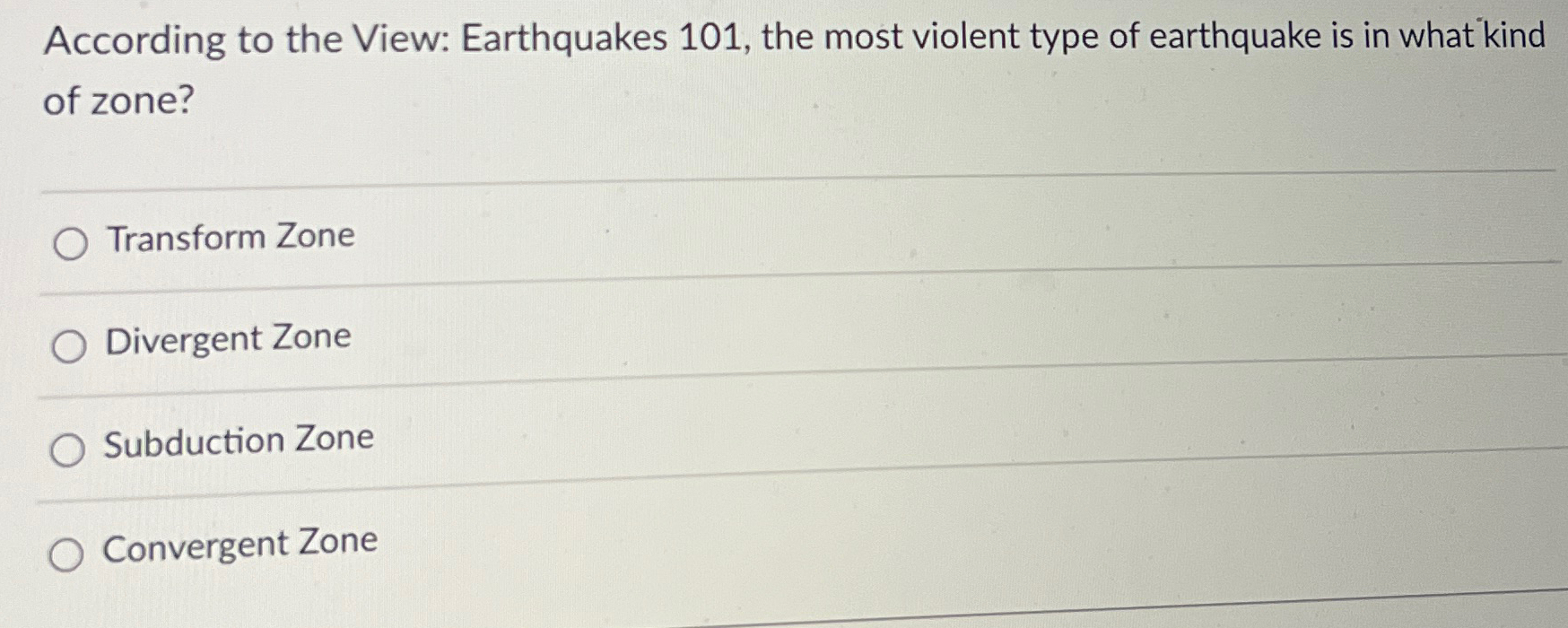 Earthquakes 101
