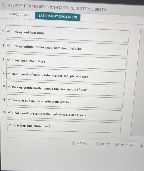 ASEPTIC TECHNIQUE • BROTH CULTURE TO STERILE BROTH
