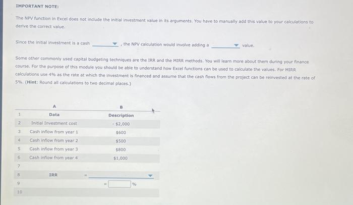 Solved The NPV method compares the present value of cash | Chegg.com