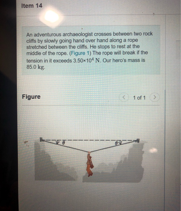 Solved Item 14 An adventurous archaeologist crosses between