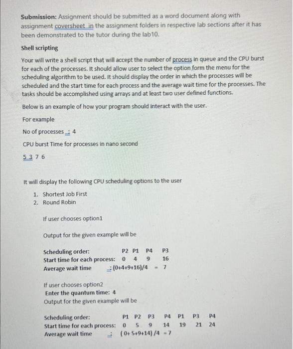 Solved Submission: Assignment should be submitted as a word | Chegg.com