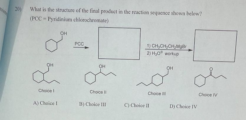 Solved What is the structure of the final product in the | Chegg.com