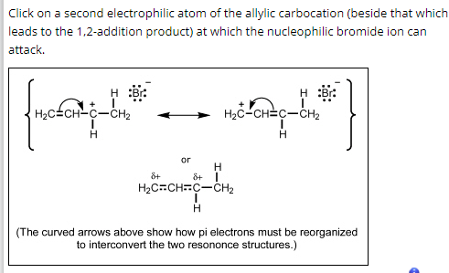 Solved Click on a second electrophilic atom of the allylic | Chegg.com