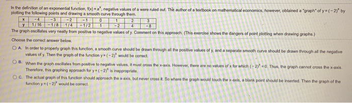 X 1 U In The Definition Of An Exponential Function Chegg Com