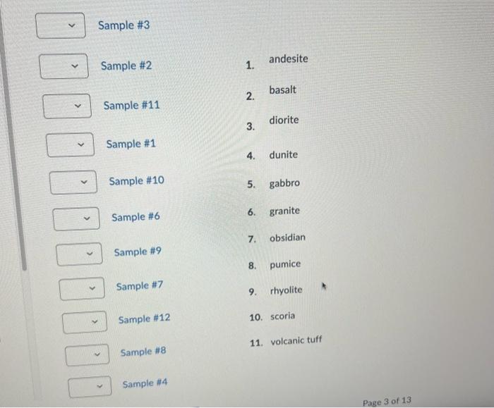 Solved Practice Classifying Igneous Rocks For This Section Chegg