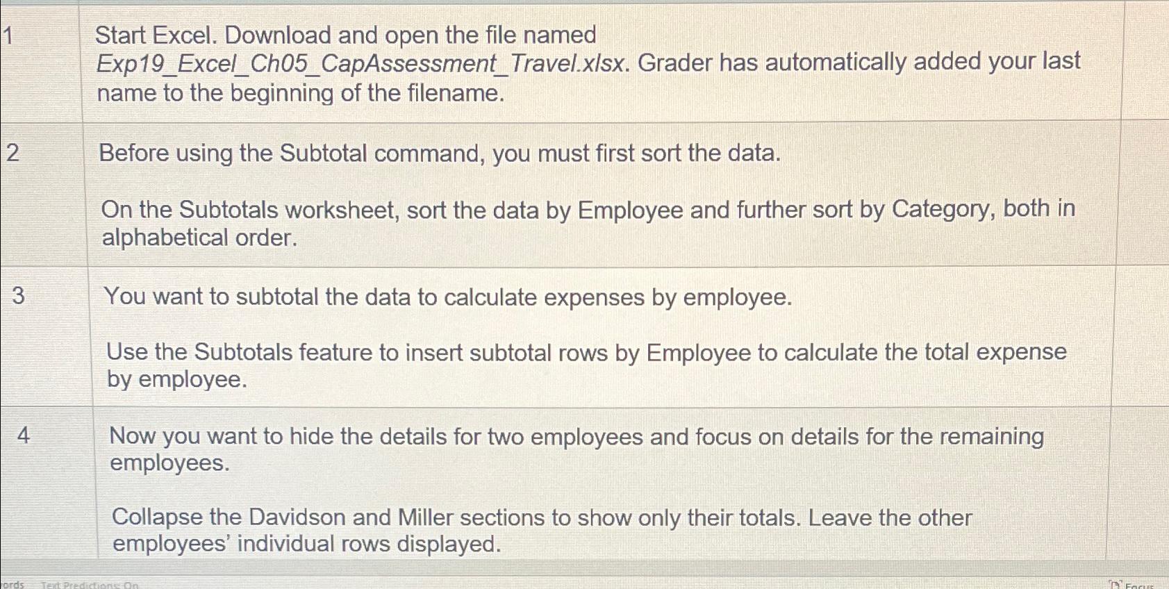 Solved 1 ﻿Start Excel. Download and open the file | Chegg.com
