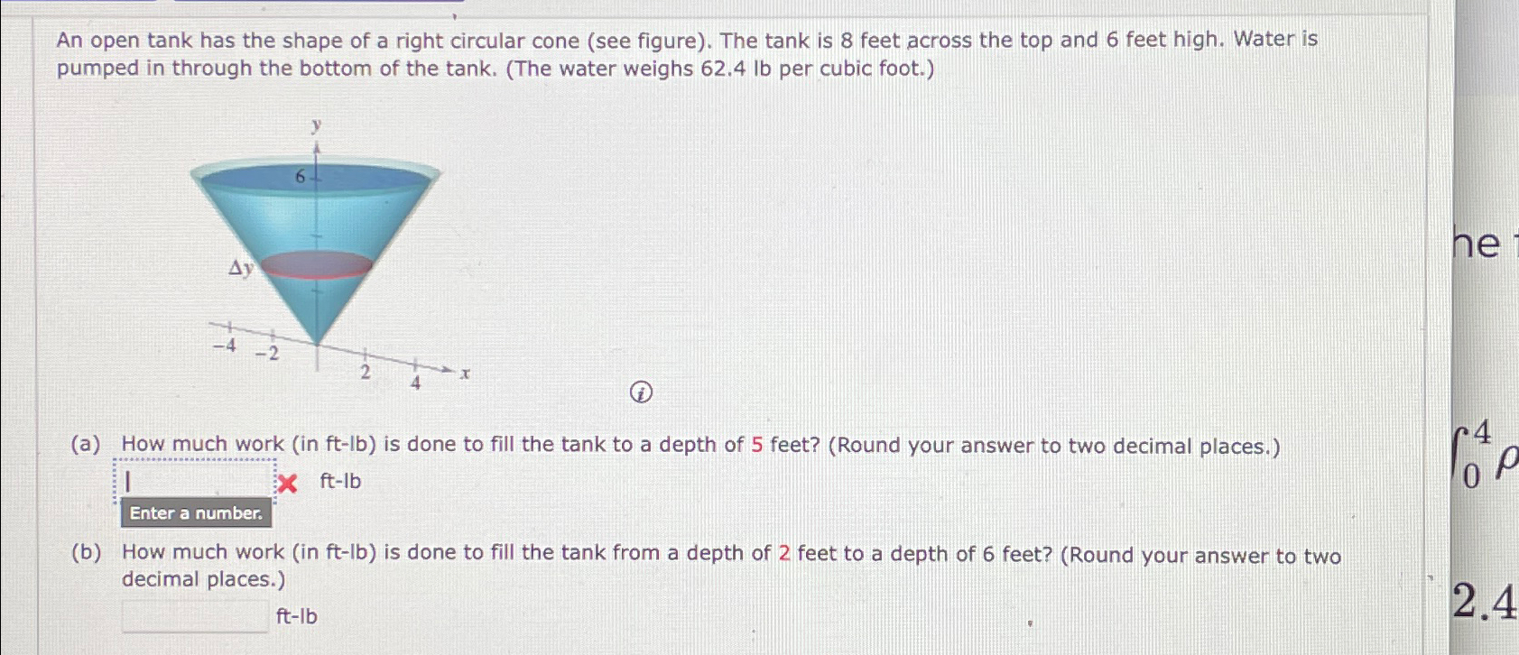 solved-an-open-tank-has-the-shape-of-a-right-circular-cone-chegg