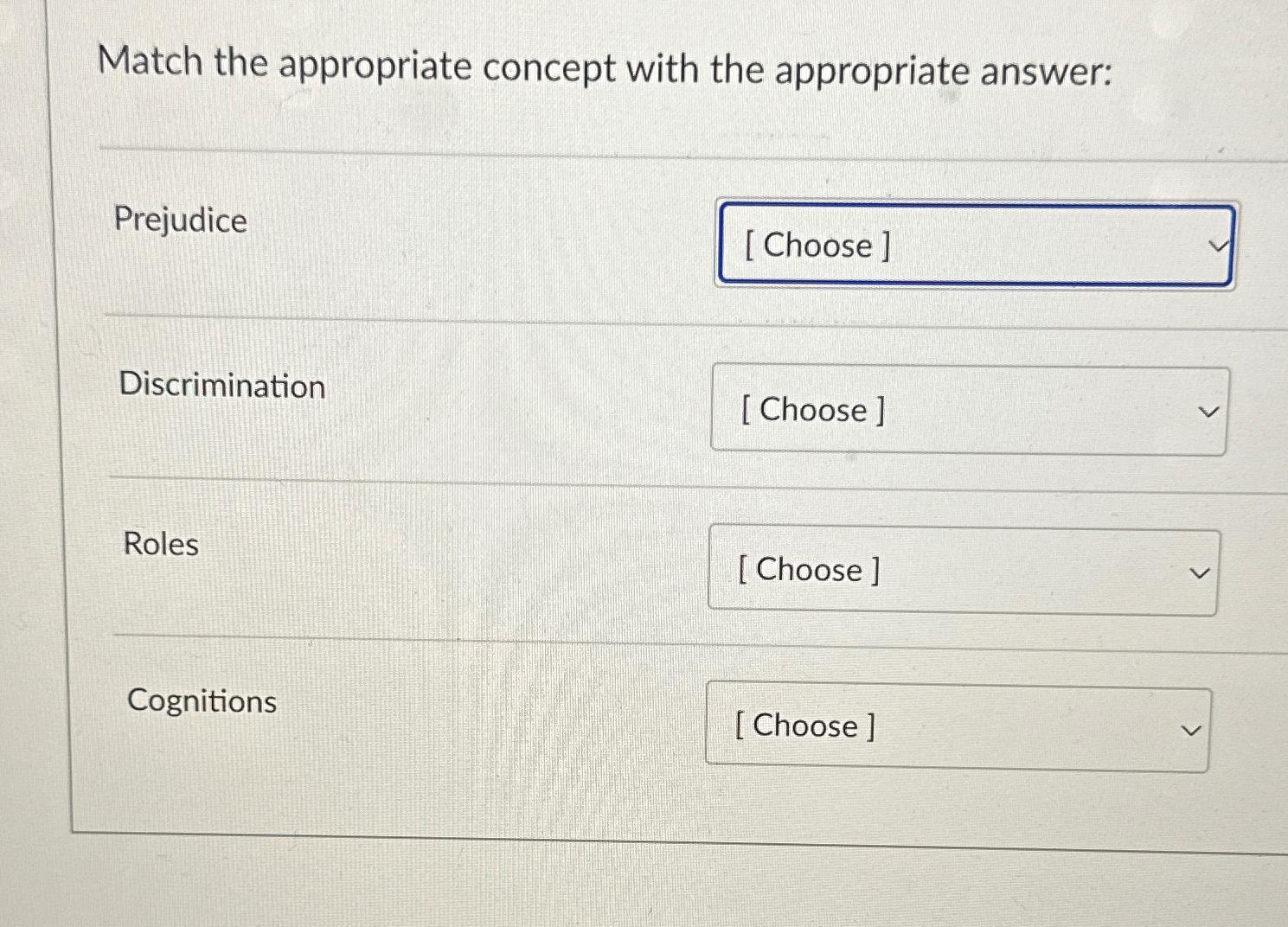 Solved Match the appropriate concept with the appropriate | Chegg.com