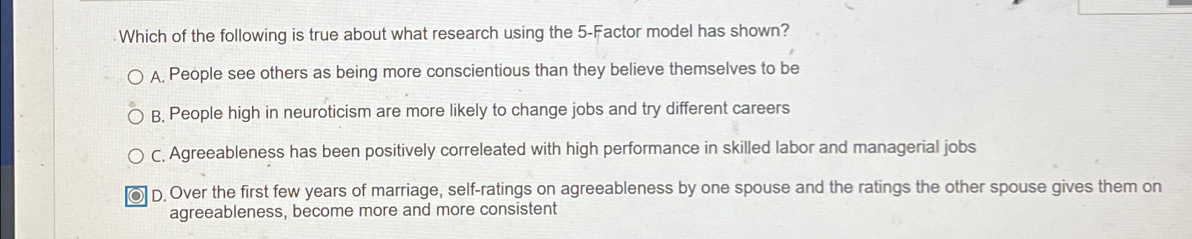 Solved Which of the following is true about what research | Chegg.com