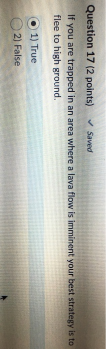 Solved Question 17 (2 points) Saved If you are trapped in an | Chegg.com