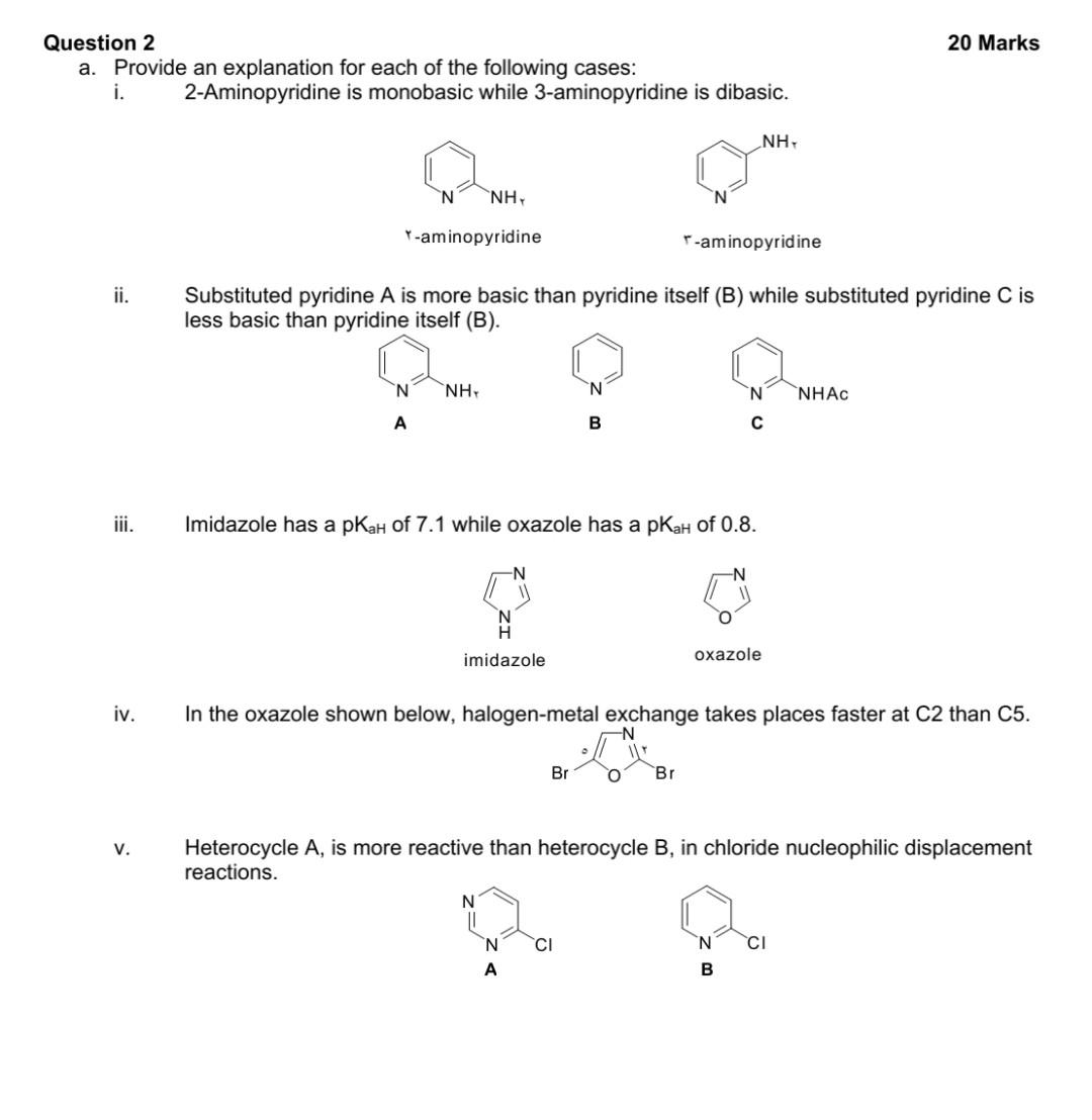 Solved 20 Marks Question 2 a. Provide an explanation for | Chegg.com