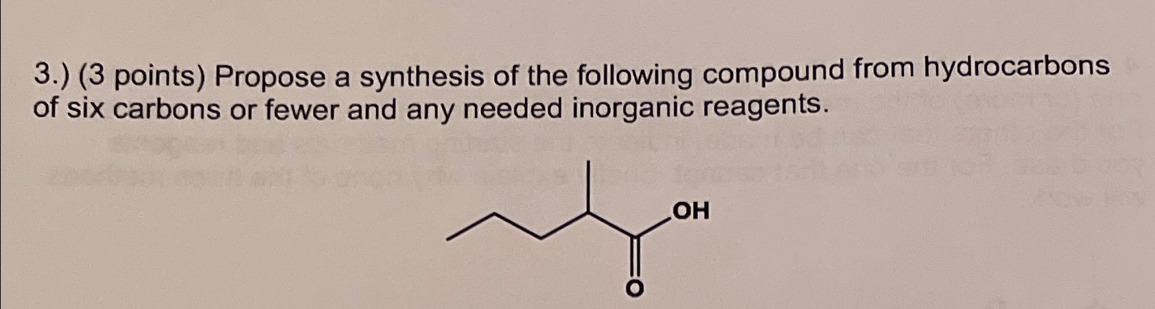 Solved Propose a synthesis of the following compound from | Chegg.com