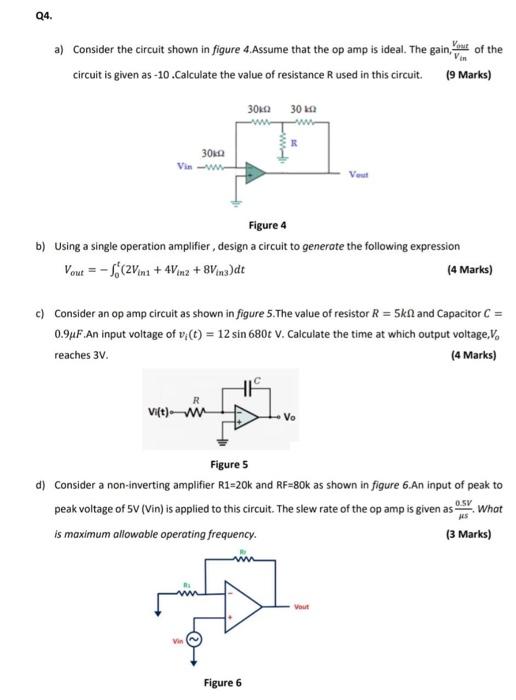 Solved Q4. V a) Consider the circuit shown in figure | Chegg.com