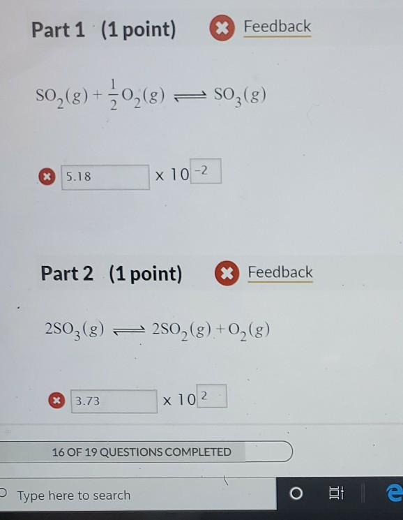 Solved 07 Question (3 points) At a given temperature, the | Chegg.com