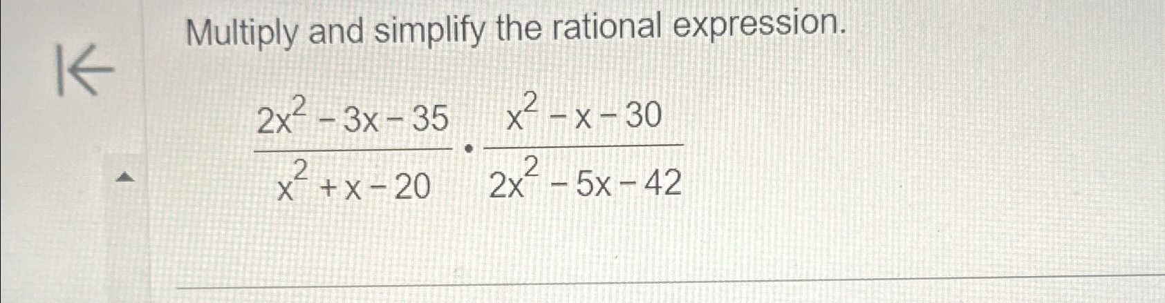 Solved Multiply and simplify the rational | Chegg.com
