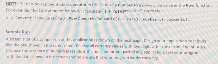 Solved Write a .NET MAUI App using C\# that calculates the | Chegg.com