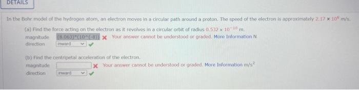 Solved In the Bohr model of the hydrogen atom, an electron | Chegg.com