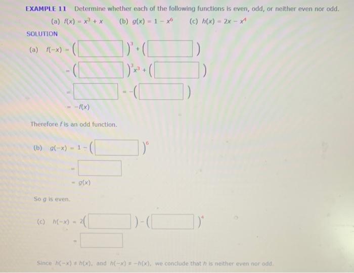 Solved EXAMPLE 11 Determine whether each of the following | Chegg.com