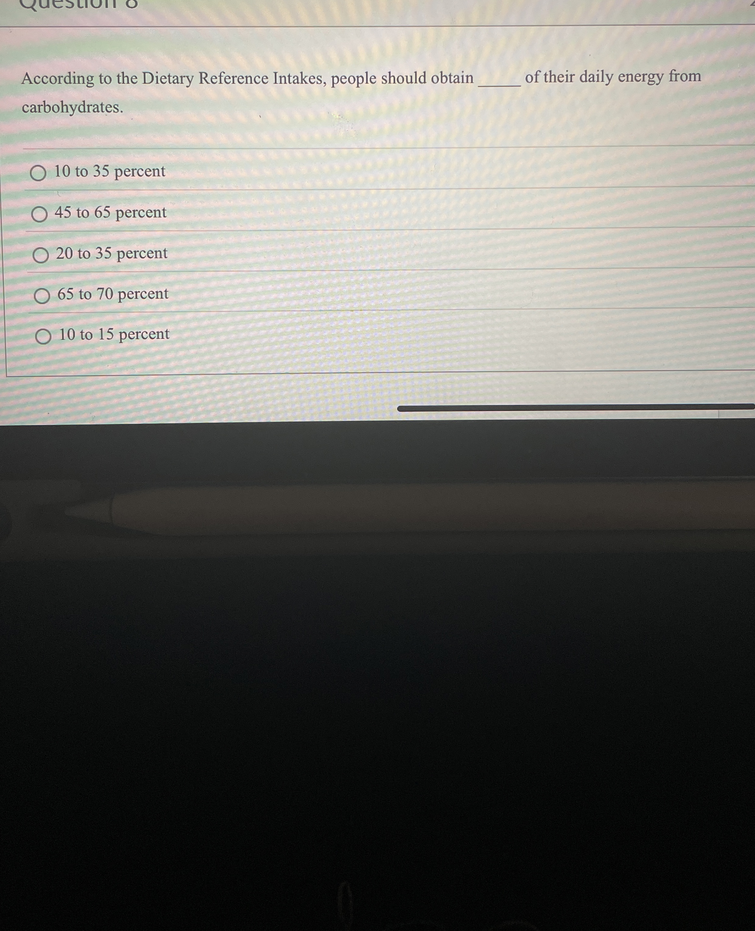 Solved According to the Dietary Reference Intakes, people