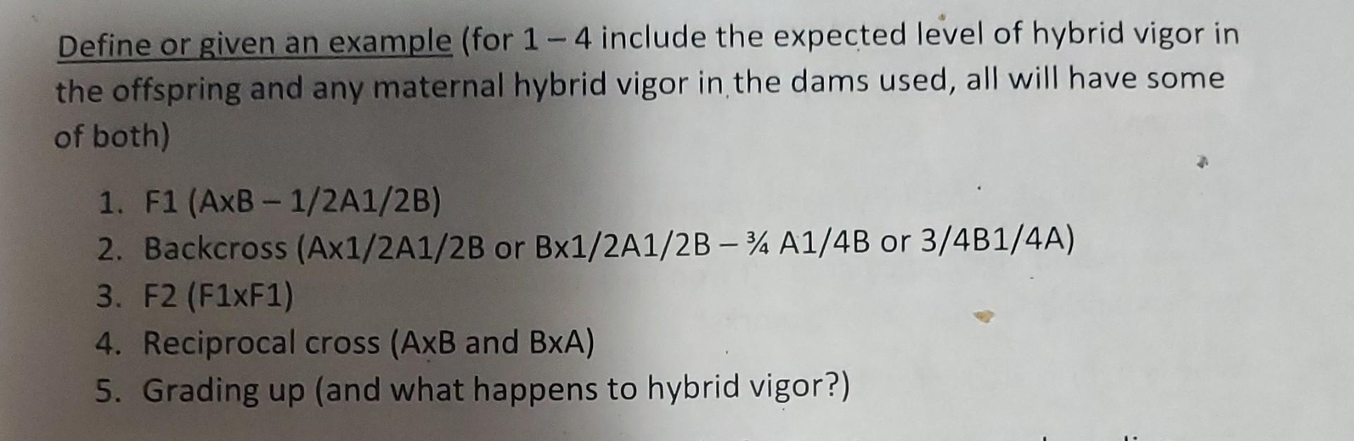 Solved Define or given an example (for 1 - 4 include the | Chegg.com