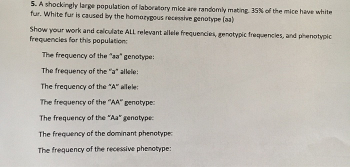 Solved 5. A shockingly large population of laboratory mice | Chegg.com