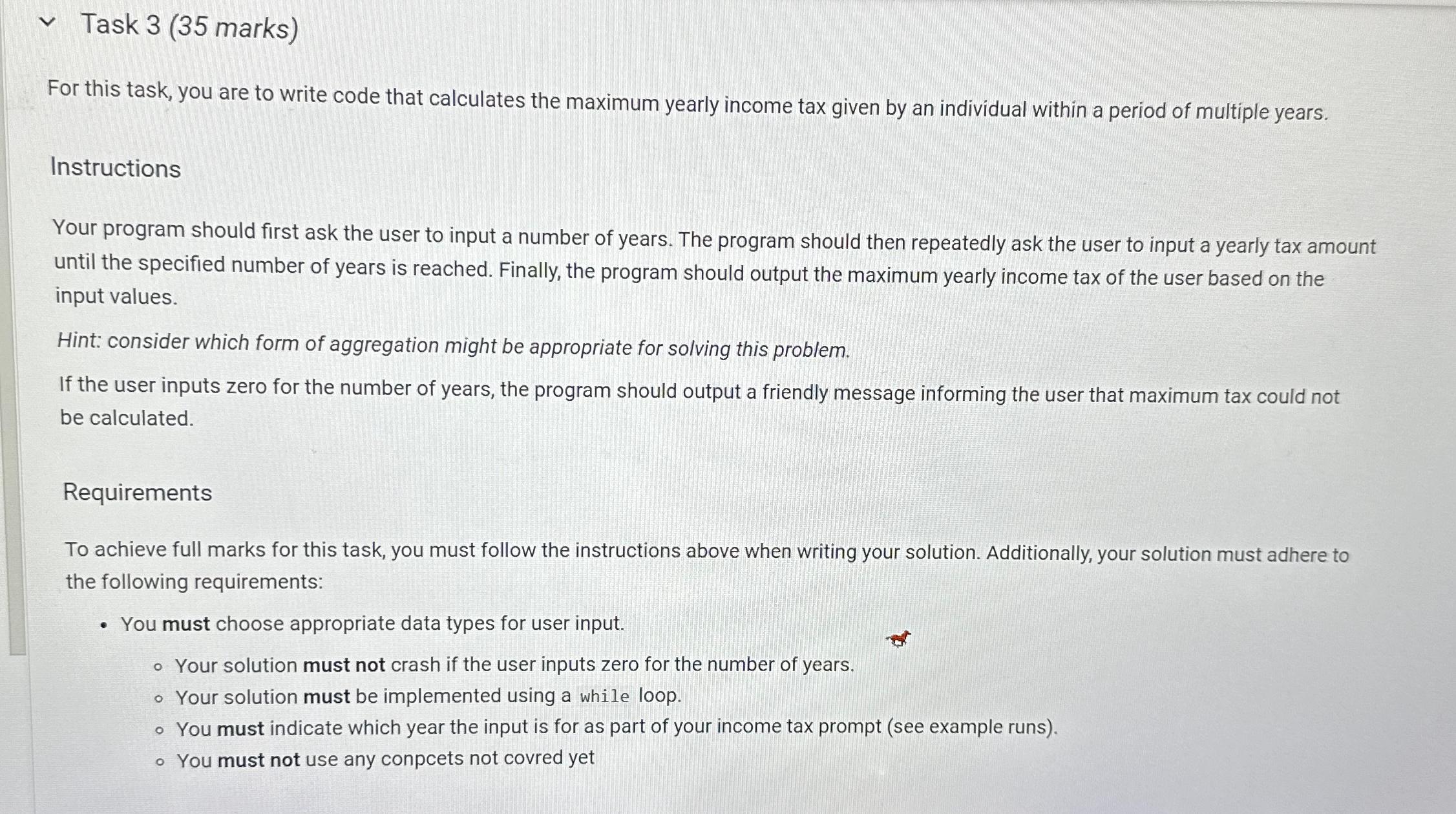Solved Task 3 (35 ﻿marks)For this task, you are to write | Chegg.com