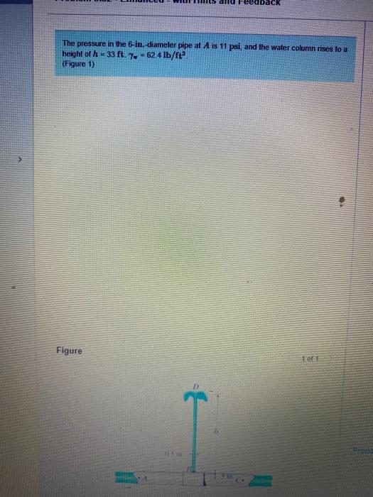 Solved Part B Determine the pressure in the pipe at C. | Chegg.com