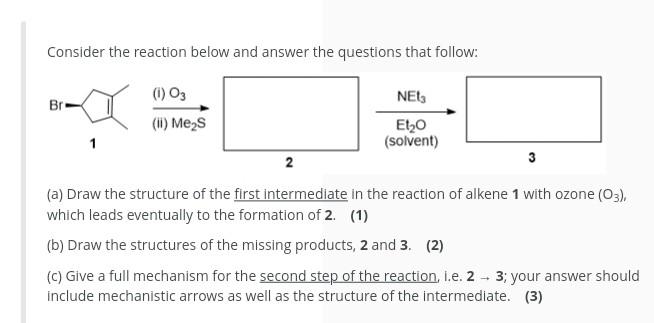 Solved Consider the reaction below and answer the questions | Chegg.com