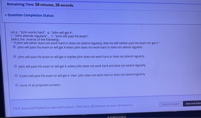Solved Remaining Time: 58 minutes, 26 seconds. Question | Chegg.com
