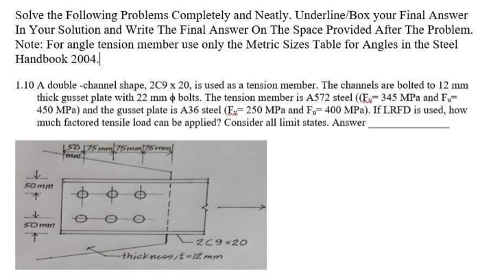 Solved Solve the following problems neatly, completely and