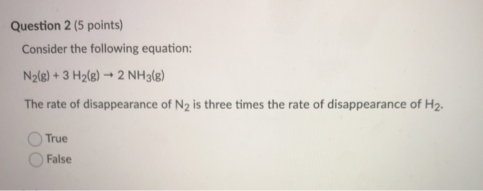 Solved Question 2 (5 Points) Consider The Following | Chegg.com