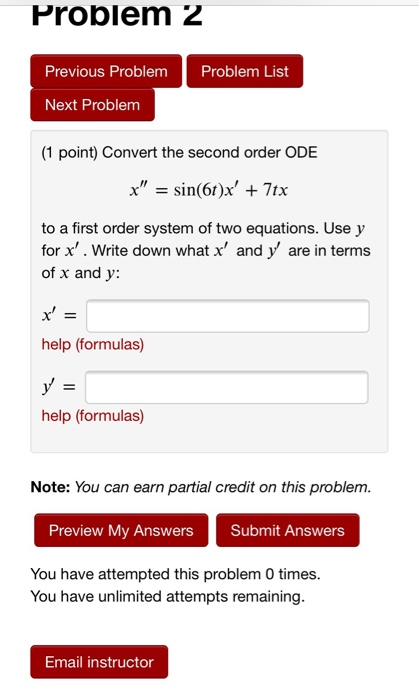 Solved Problem 2 Previous Problem Problem List Next Problem | Chegg.com