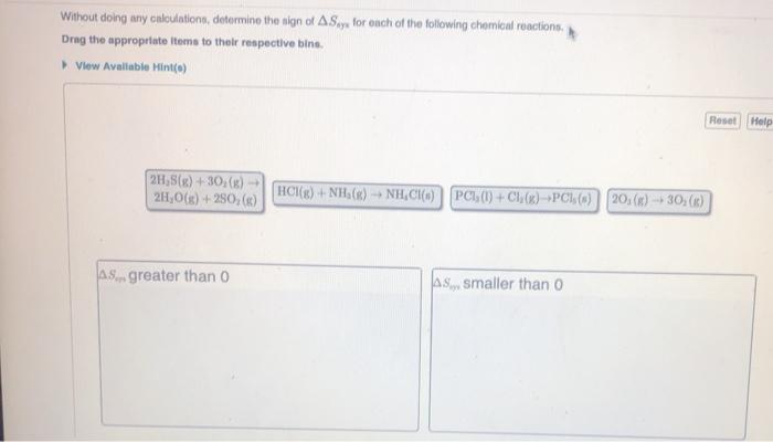 Solved Part A Calculate the change in entropy that occurs in | Chegg.com
