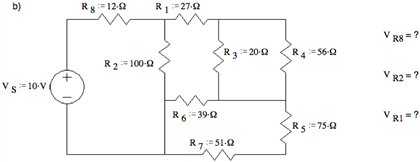 Solved Use voltage divider concepts to find the voltages | Chegg.com