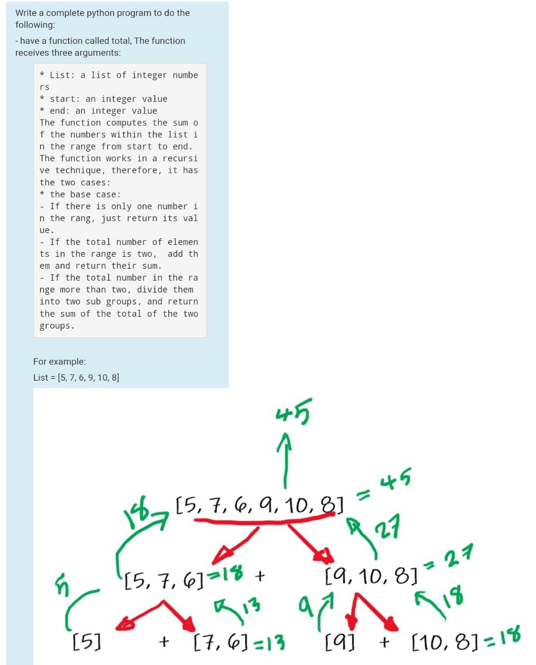 Solved Write a complete python program to do the following: | Chegg.com