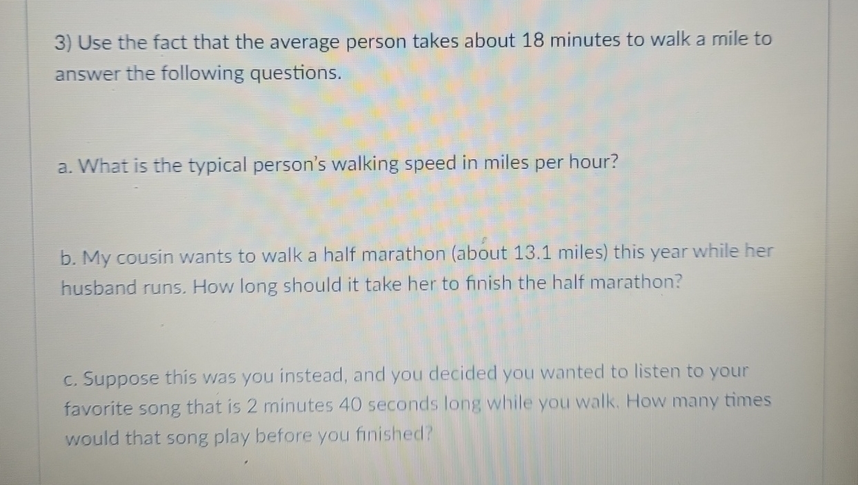 How Long Does It Take to Walk a Mile?