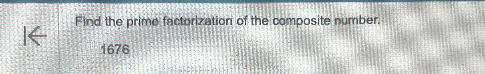 find the prime factorization of the composite number 429