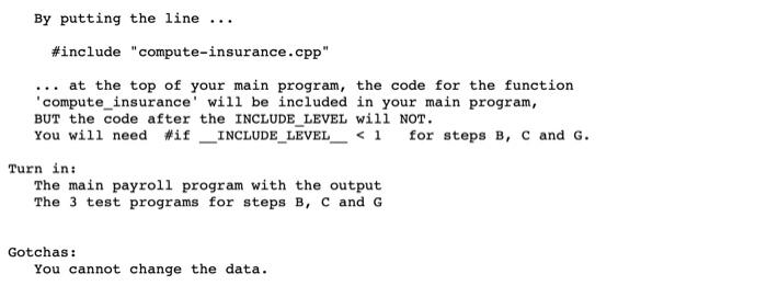 Solved Payroll Program Write a Payroll Program in C++ that | Chegg.com