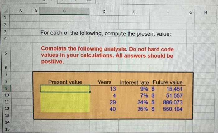 Solved A B с D E F G H 1 2 Nm 3 For Each Of The Following, | Chegg.com