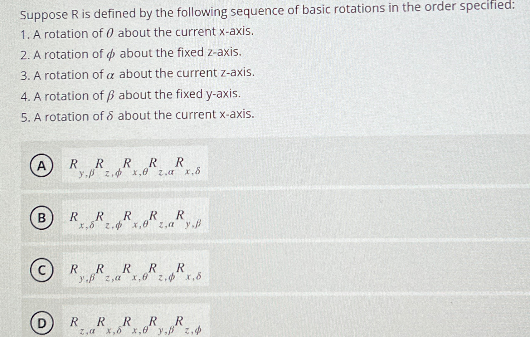 Solved Suppose R ﻿is defined by the following sequence of | Chegg.com