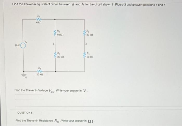 Solved Find the Thevenin equivalent circuit between a and b | Chegg.com