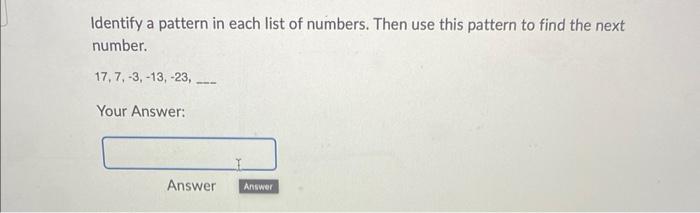 find the pattern 2 5 10 17