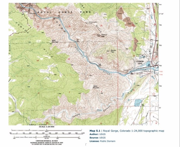 Solved INTRODUCTORY GEOLOGY WATER 8. Compare the contour | Chegg.com