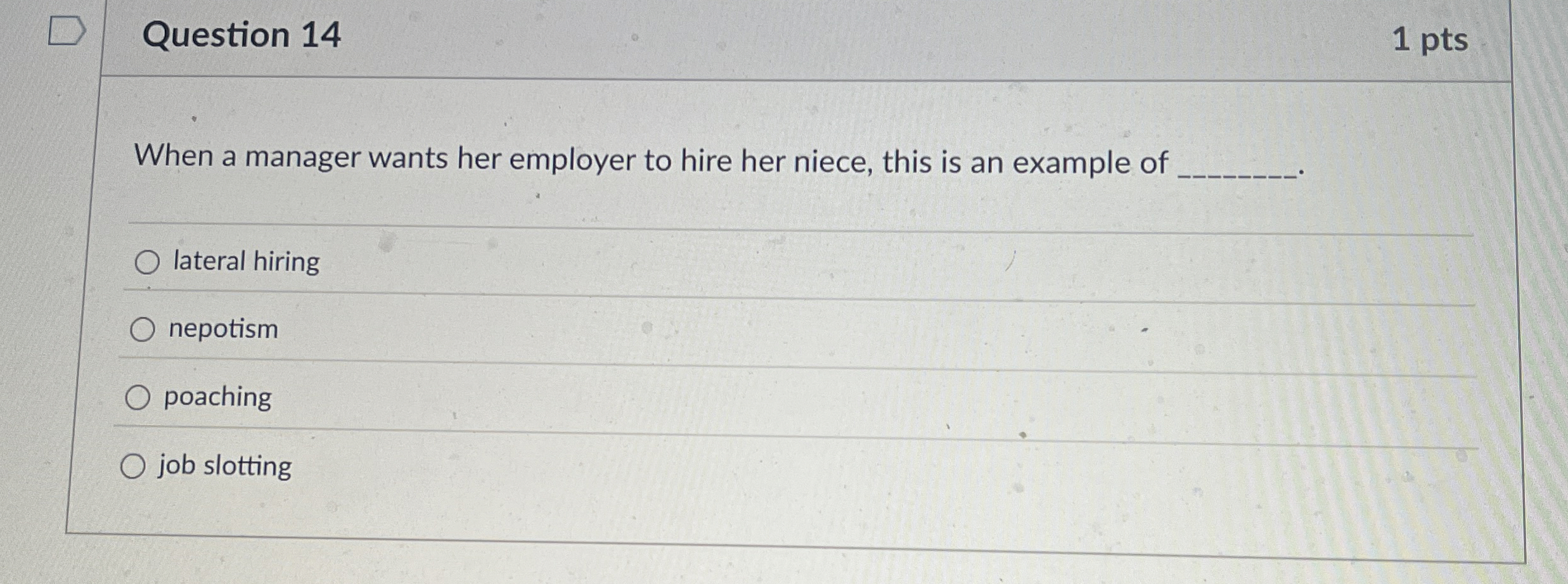 Solved Question 141 ﻿ptsWhen a manager wants her employer to | Chegg.com