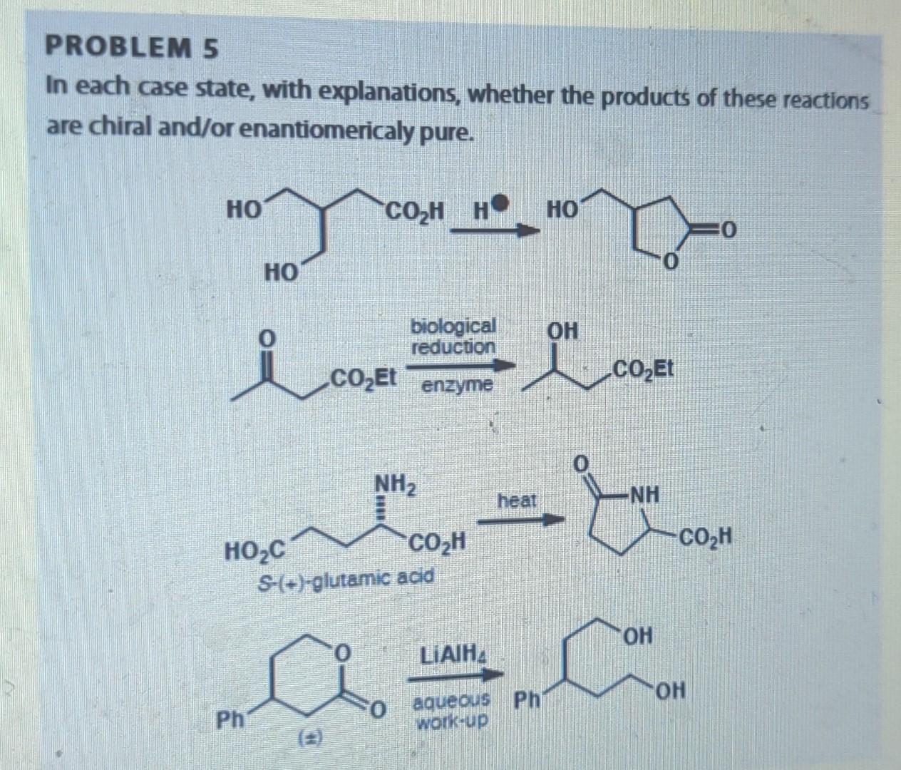 Solved PROBLEM 1 Are these molecules chiral? Draw diagrams | Chegg.com