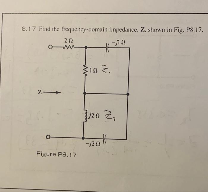Solved 3. 17 Find the frequencydomain impedance. Z. shown