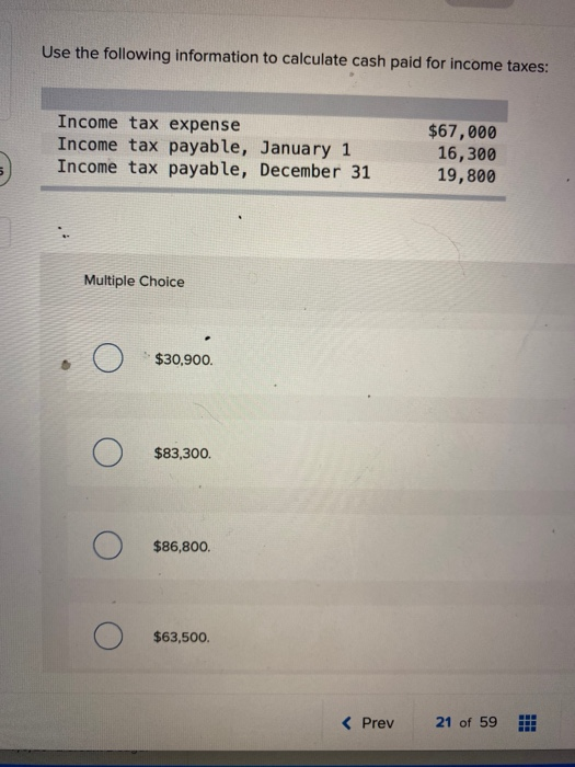 Solved Use The Following Information To Calculate Cash Paid | Chegg.com