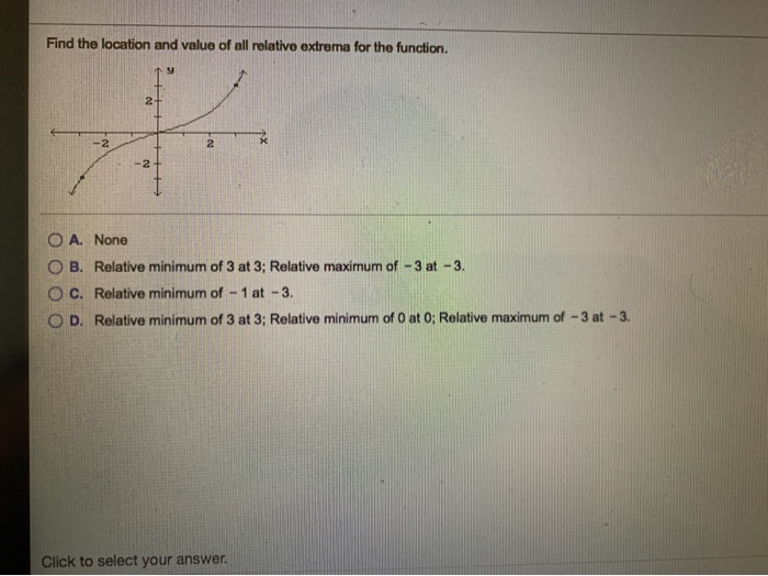 Solved Find the location and value of all relative extrema | Chegg.com