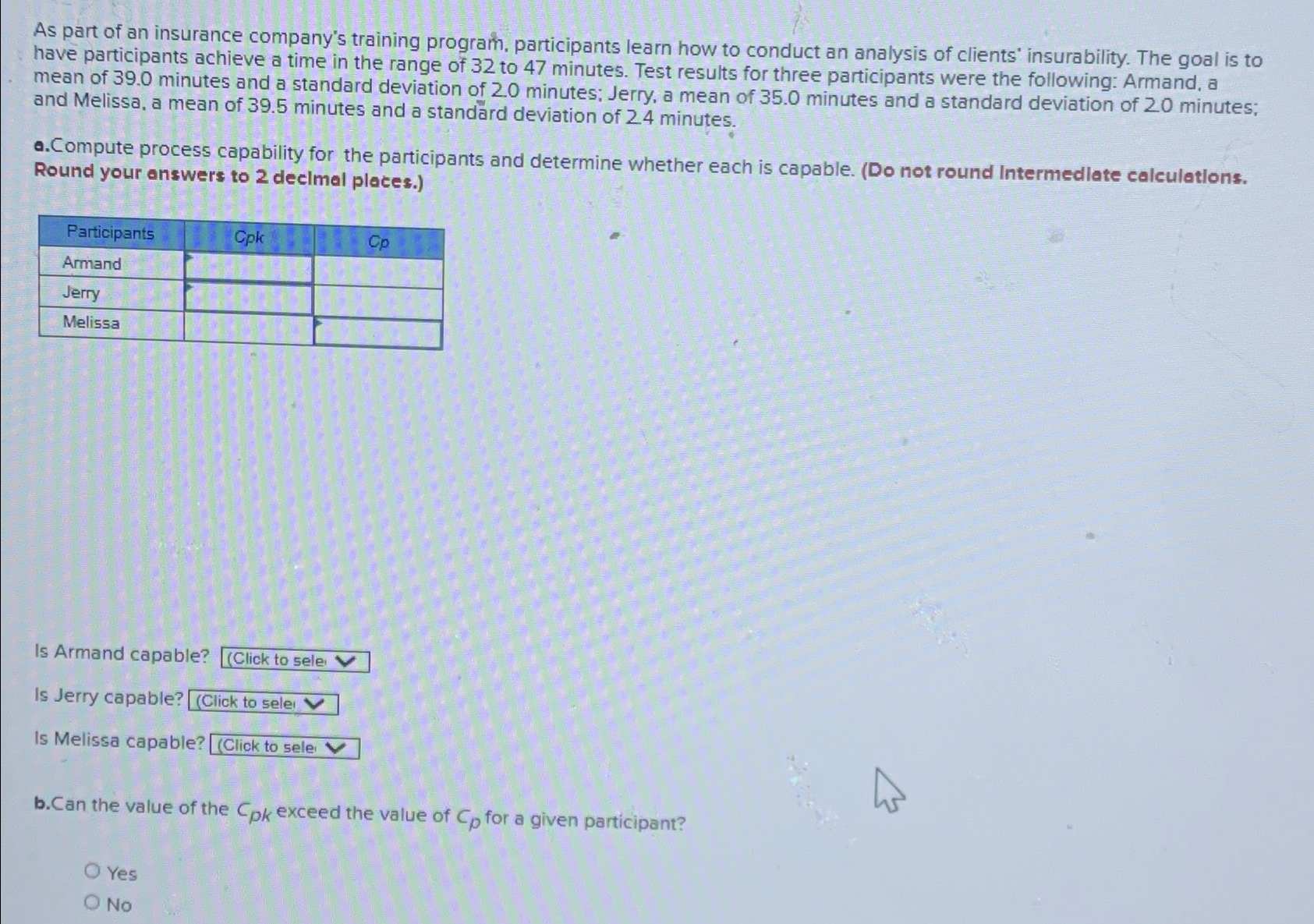 Solved As part of an insurance company's training program, | Chegg.com